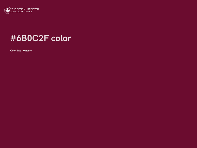 #6B0C2F color image