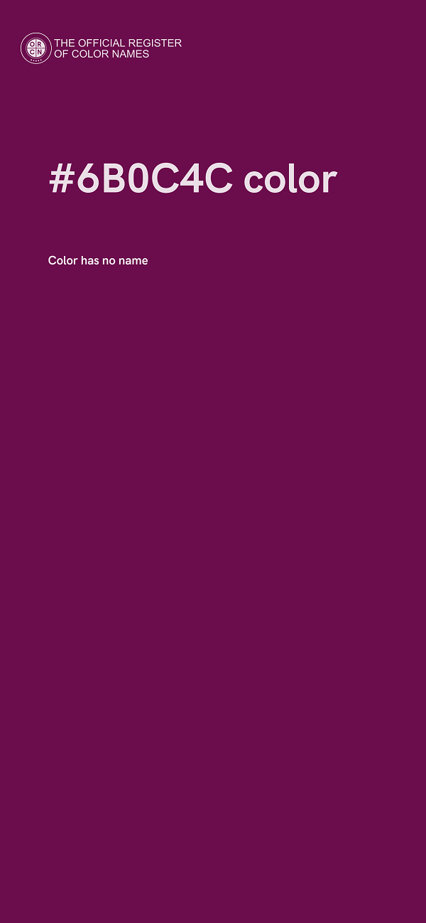 #6B0C4C color image