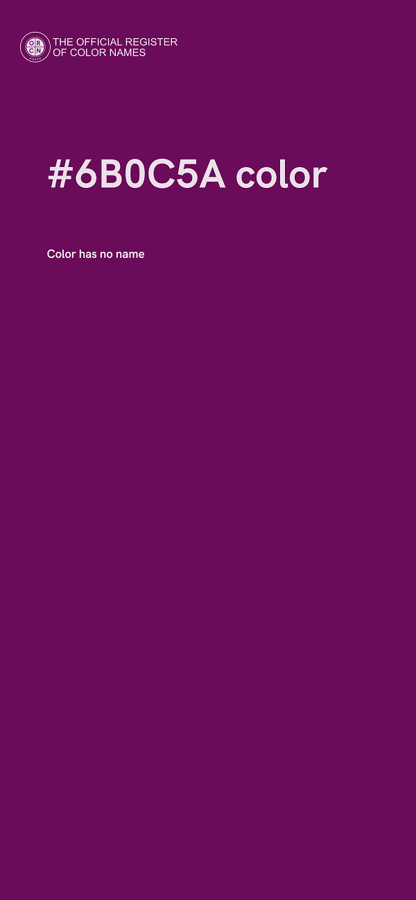 #6B0C5A color image