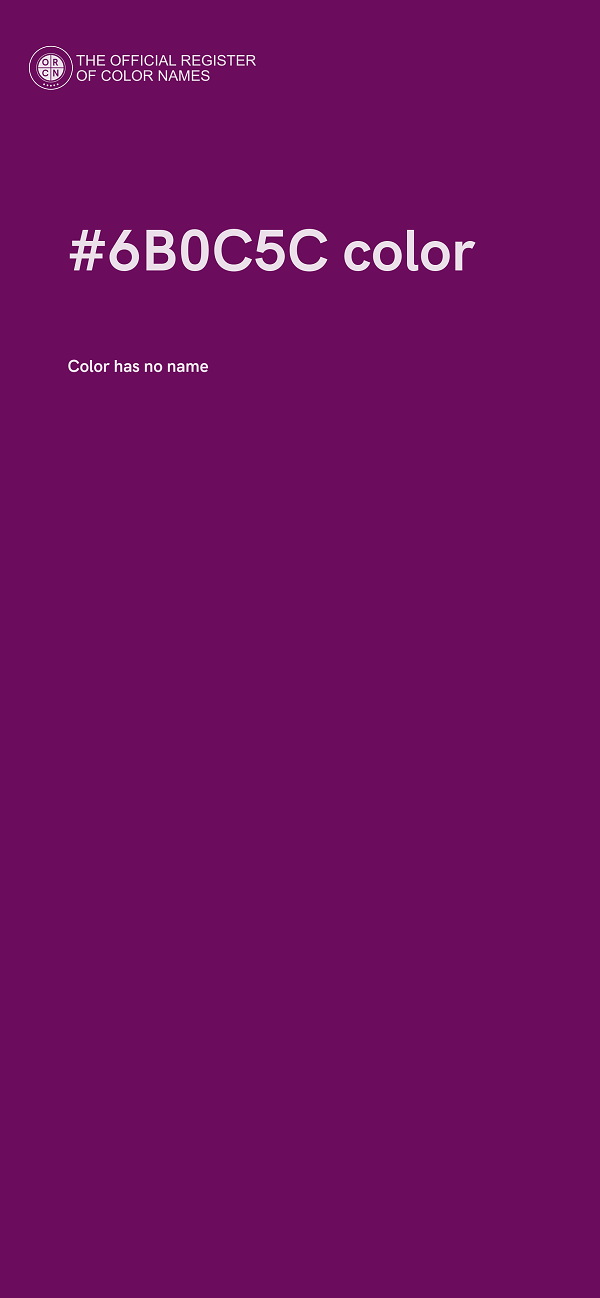 #6B0C5C color image