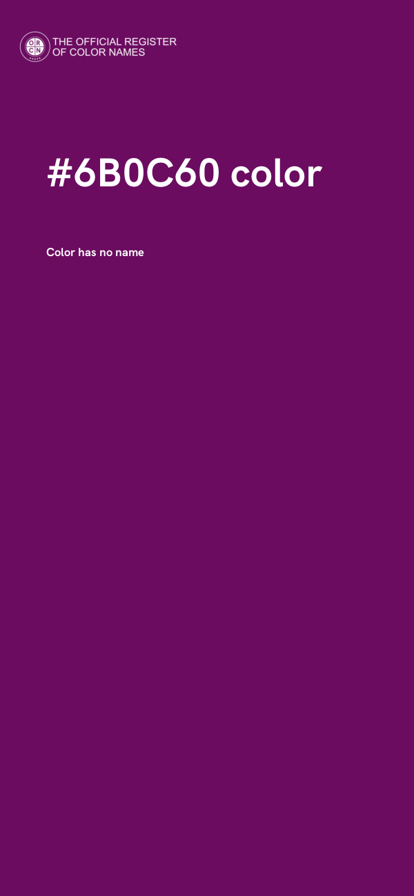 #6B0C60 color image