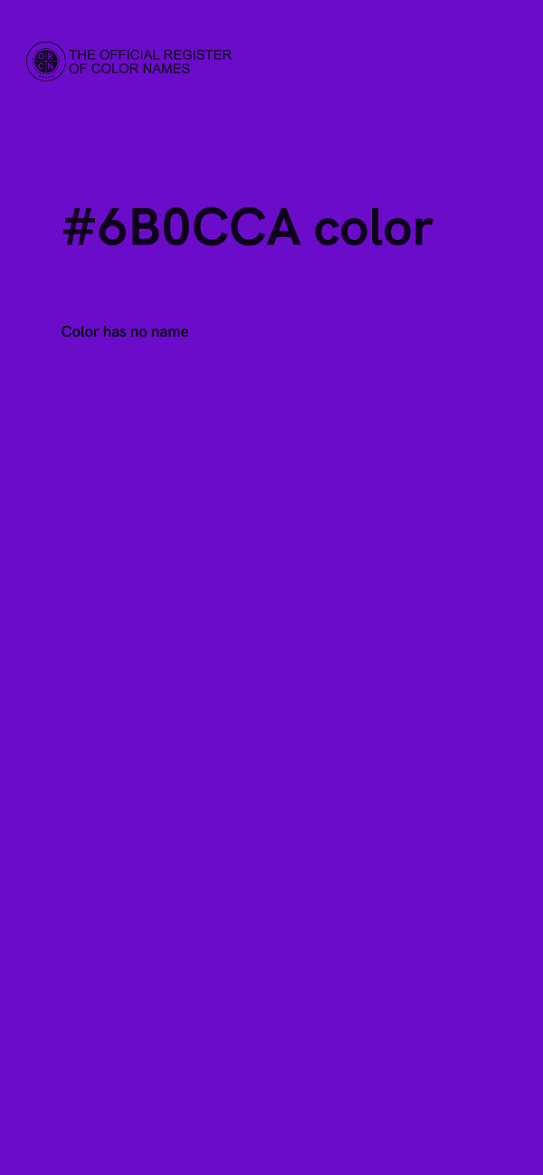 #6B0CCA color image