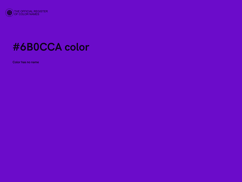 #6B0CCA color image