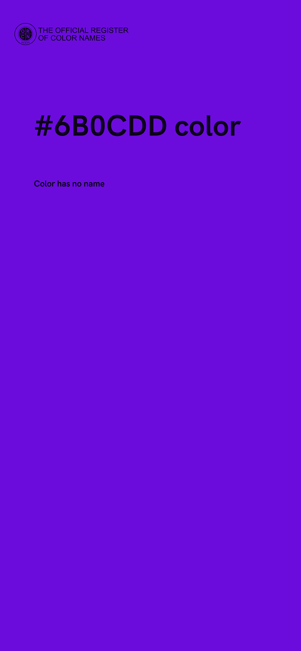 #6B0CDD color image
