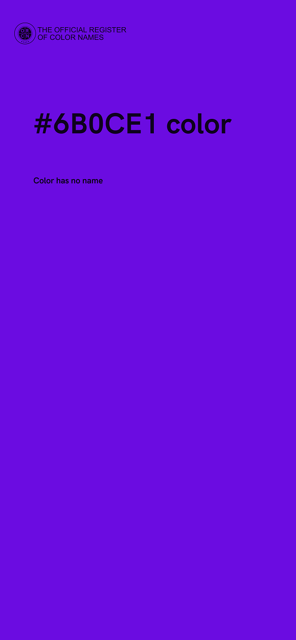 #6B0CE1 color image