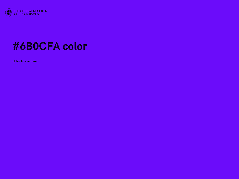 #6B0CFA color image