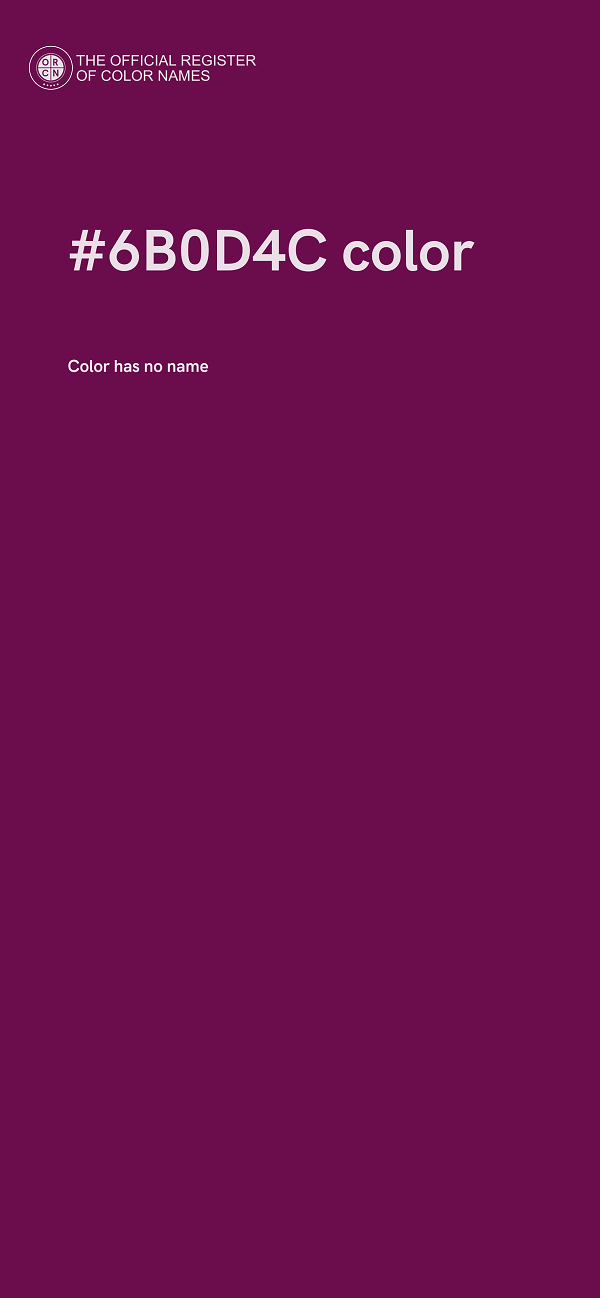 #6B0D4C color image