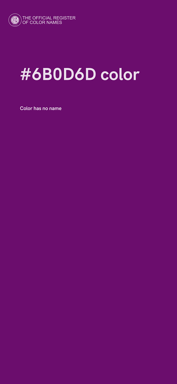 #6B0D6D color image