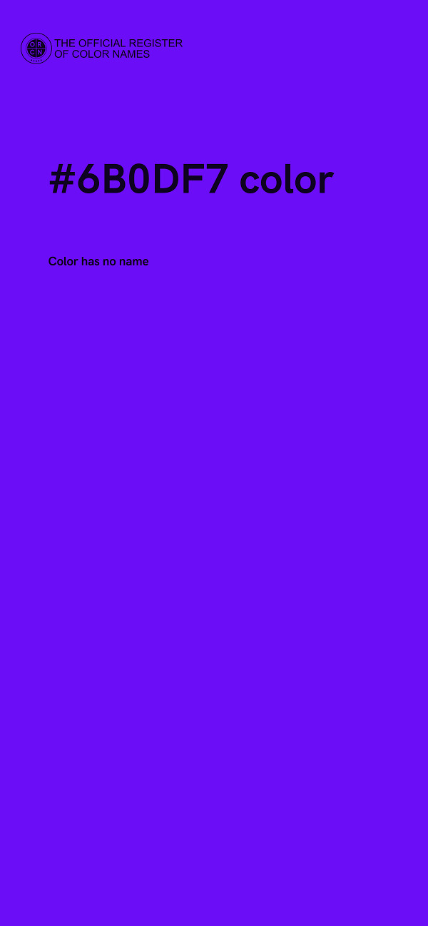 #6B0DF7 color image