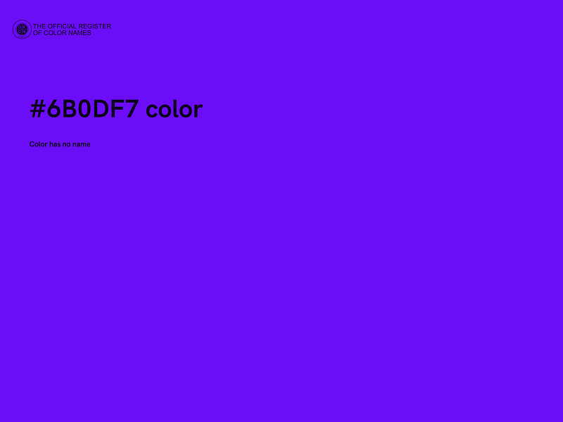 #6B0DF7 color image