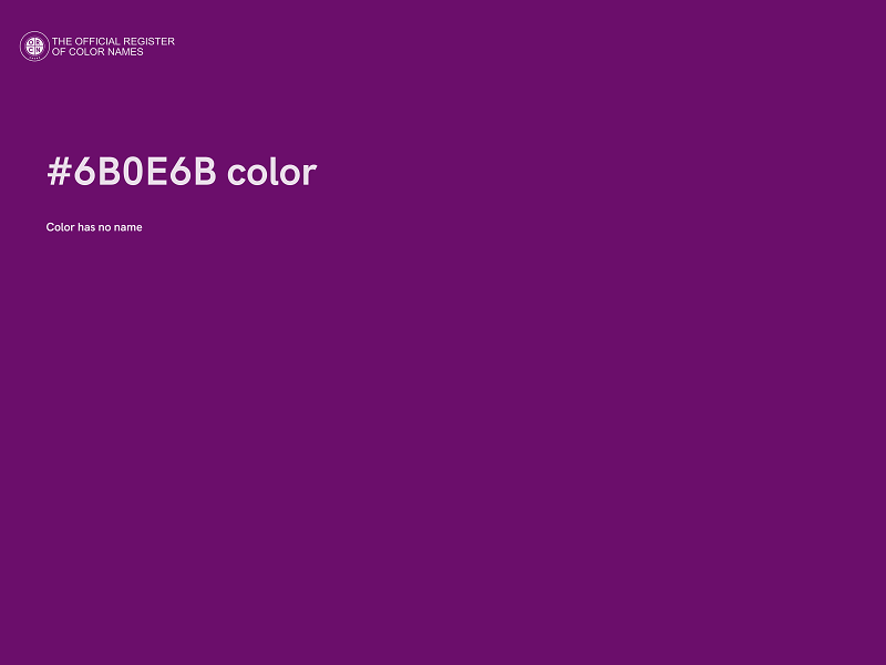 #6B0E6B color image