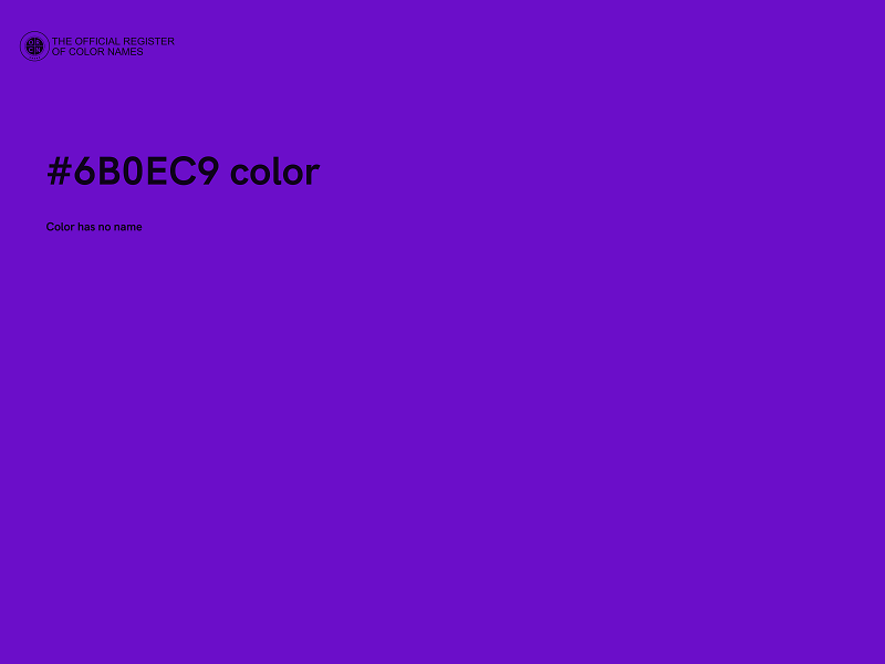 #6B0EC9 color image