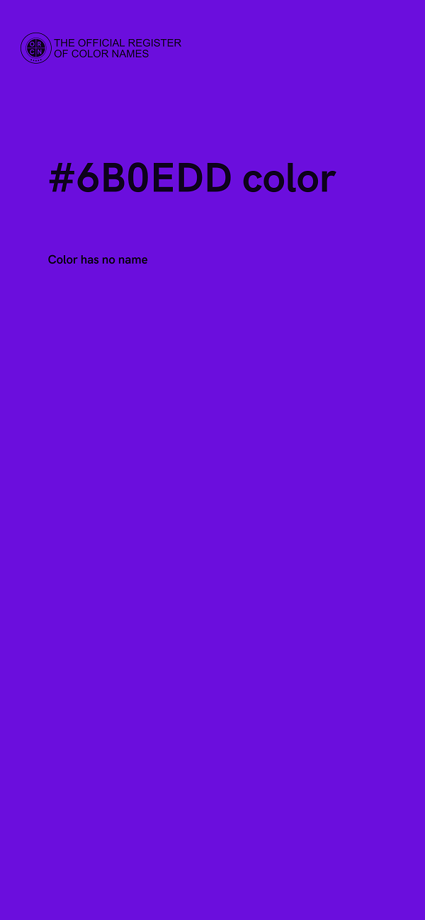 #6B0EDD color image