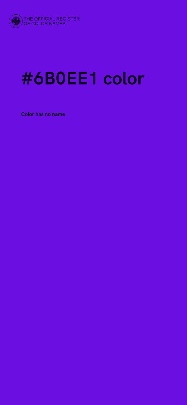 #6B0EE1 color image