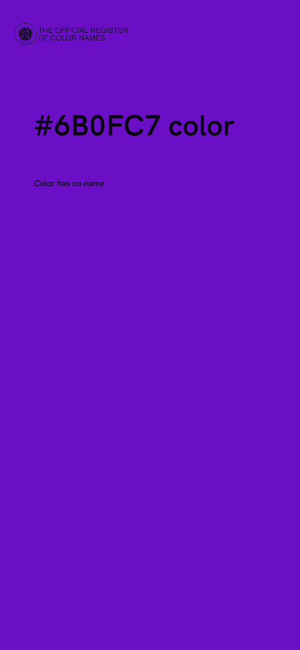 #6B0FC7 color image