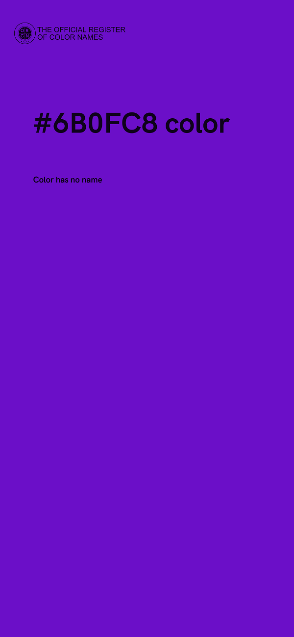 #6B0FC8 color image