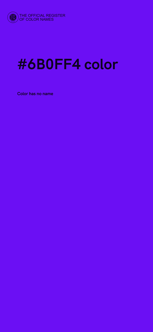 #6B0FF4 color image