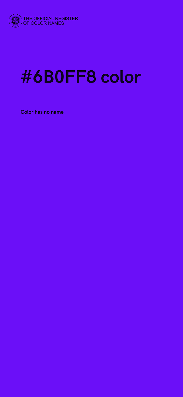 #6B0FF8 color image
