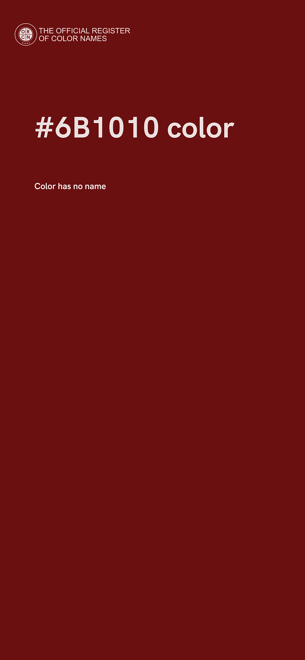 #6B1010 color image
