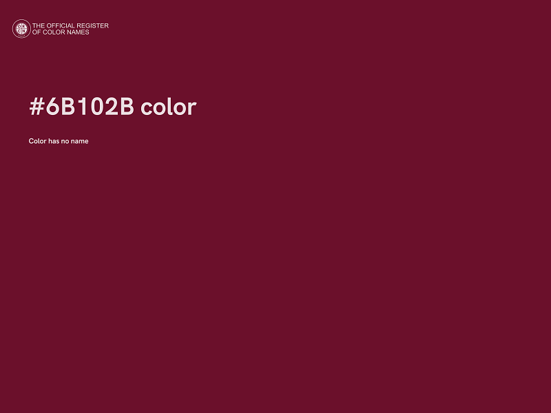 #6B102B color image