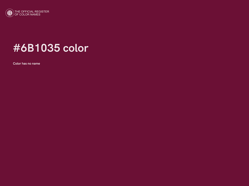 #6B1035 color image