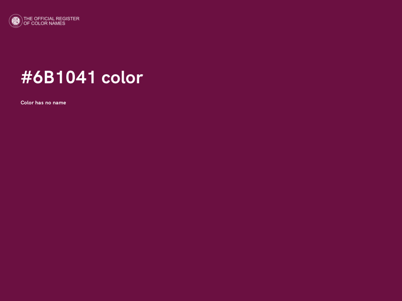#6B1041 color image