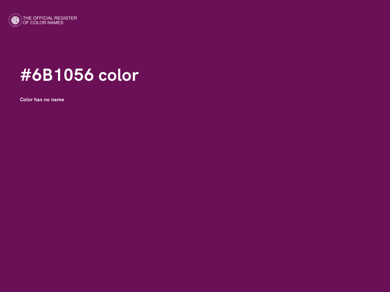 #6B1056 color image