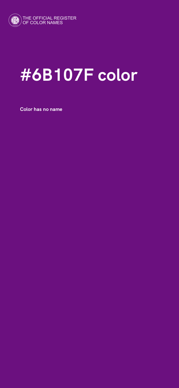 #6B107F color image