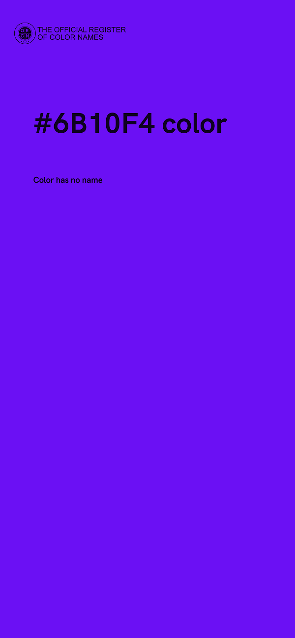 #6B10F4 color image