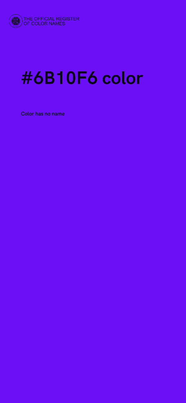#6B10F6 color image