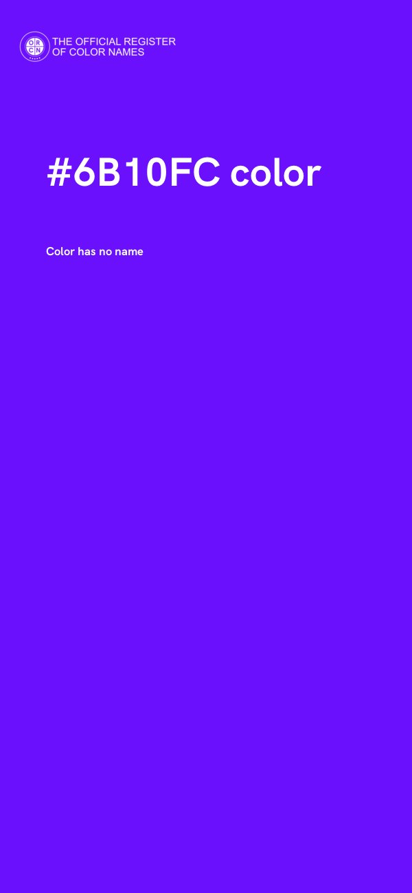 #6B10FC color image