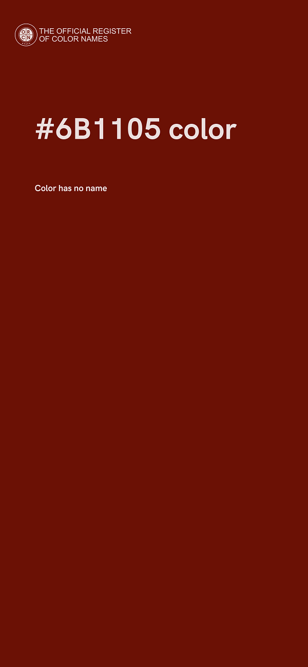 #6B1105 color image