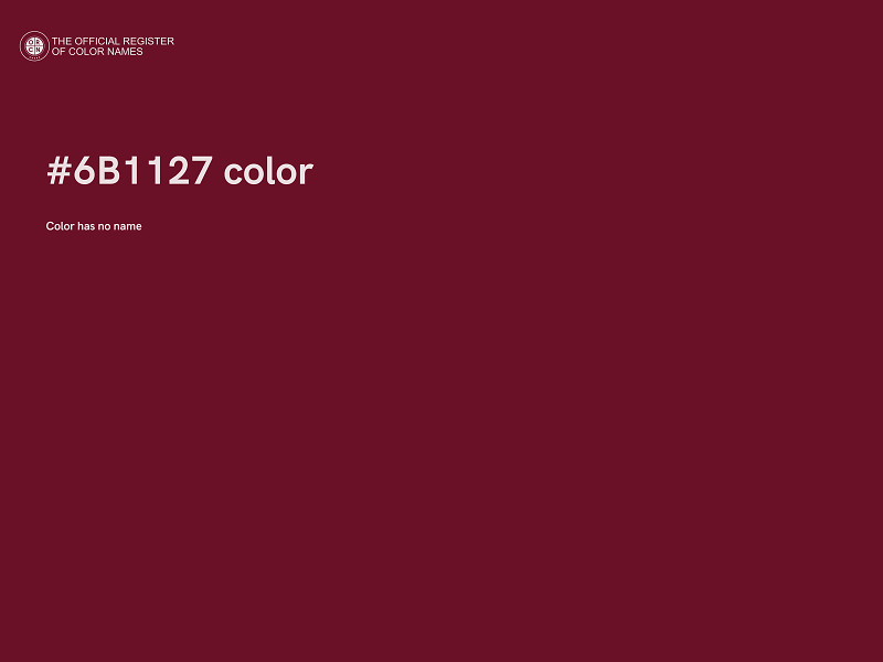 #6B1127 color image