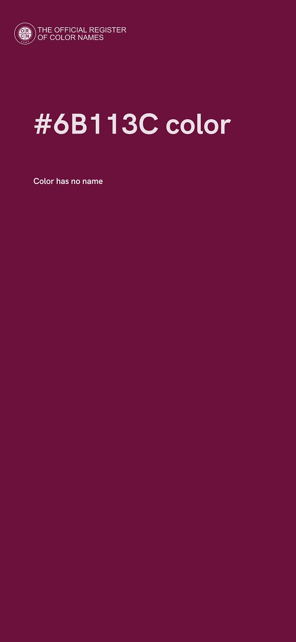 #6B113C color image