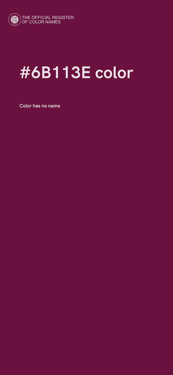 #6B113E color image