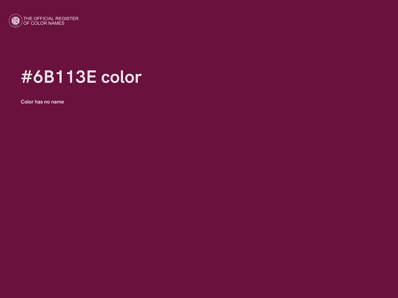 #6B113E color image