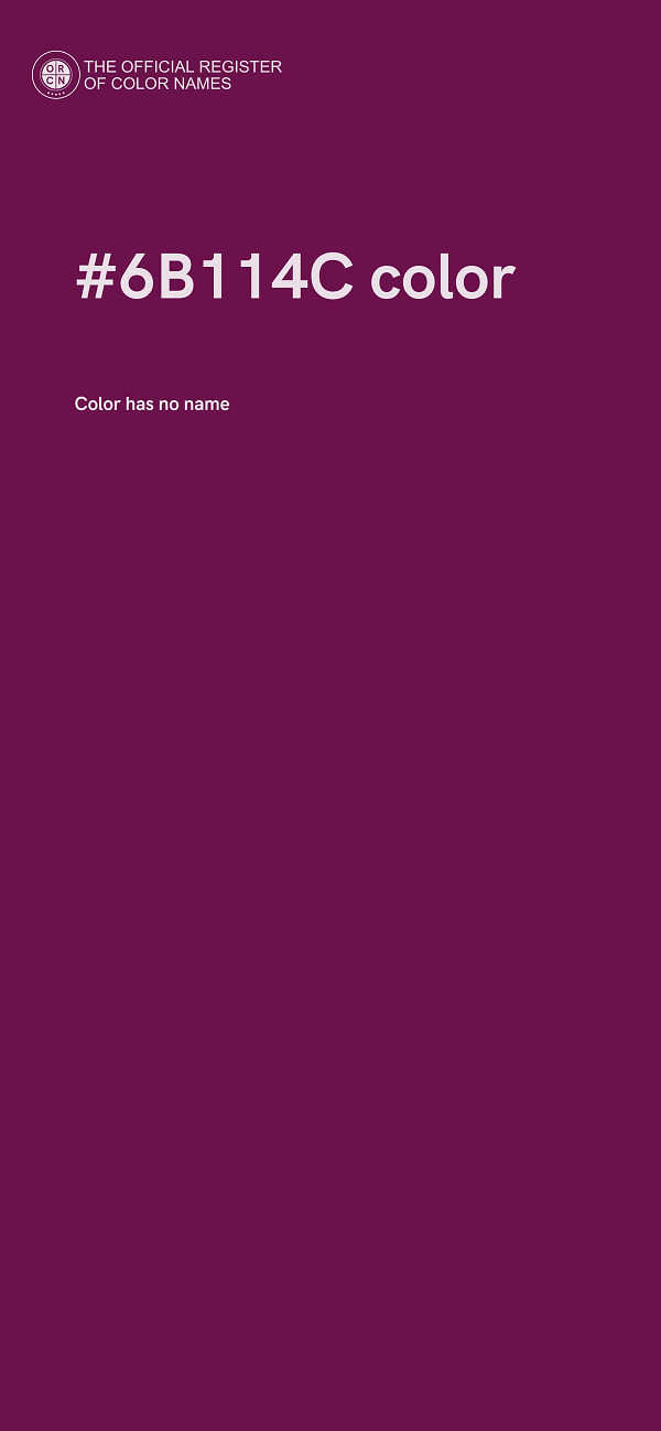 #6B114C color image