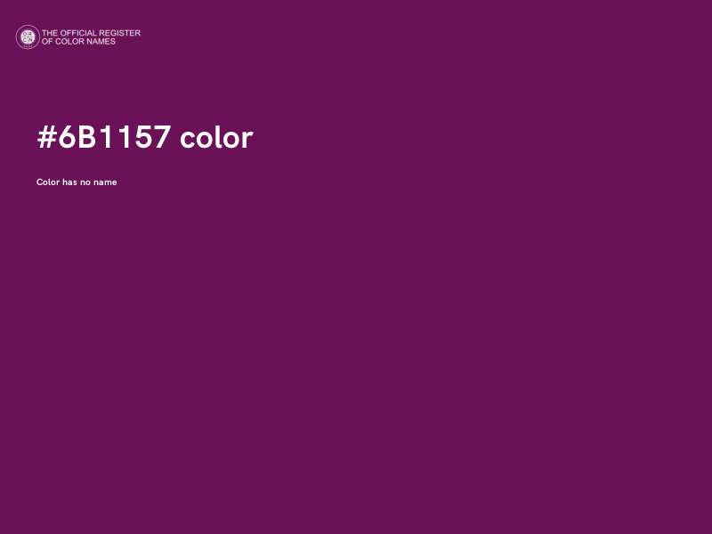 #6B1157 color image