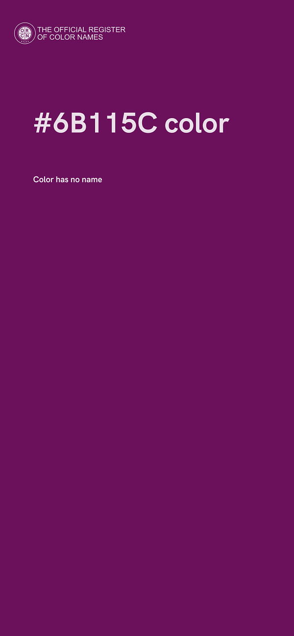 #6B115C color image