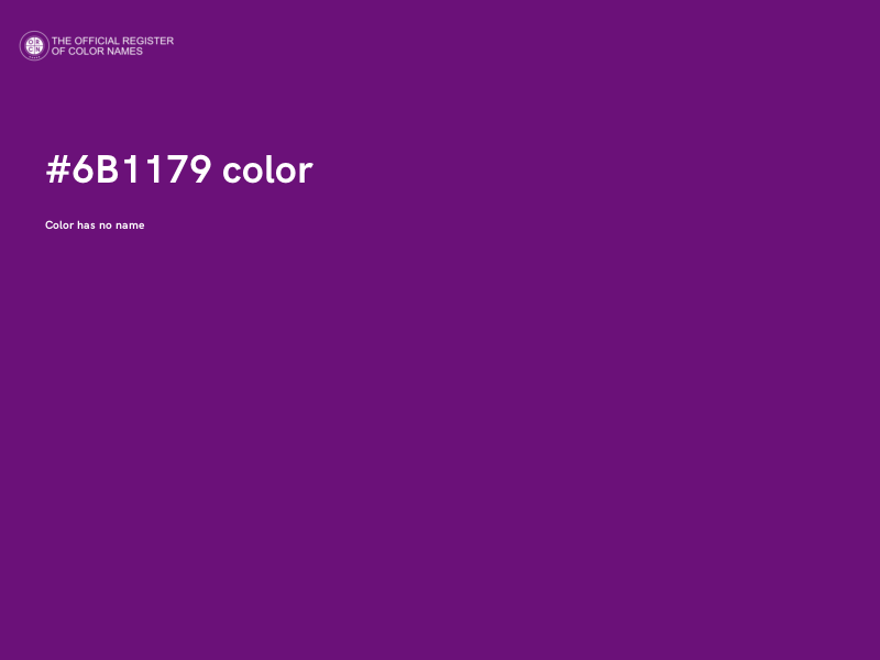 #6B1179 color image