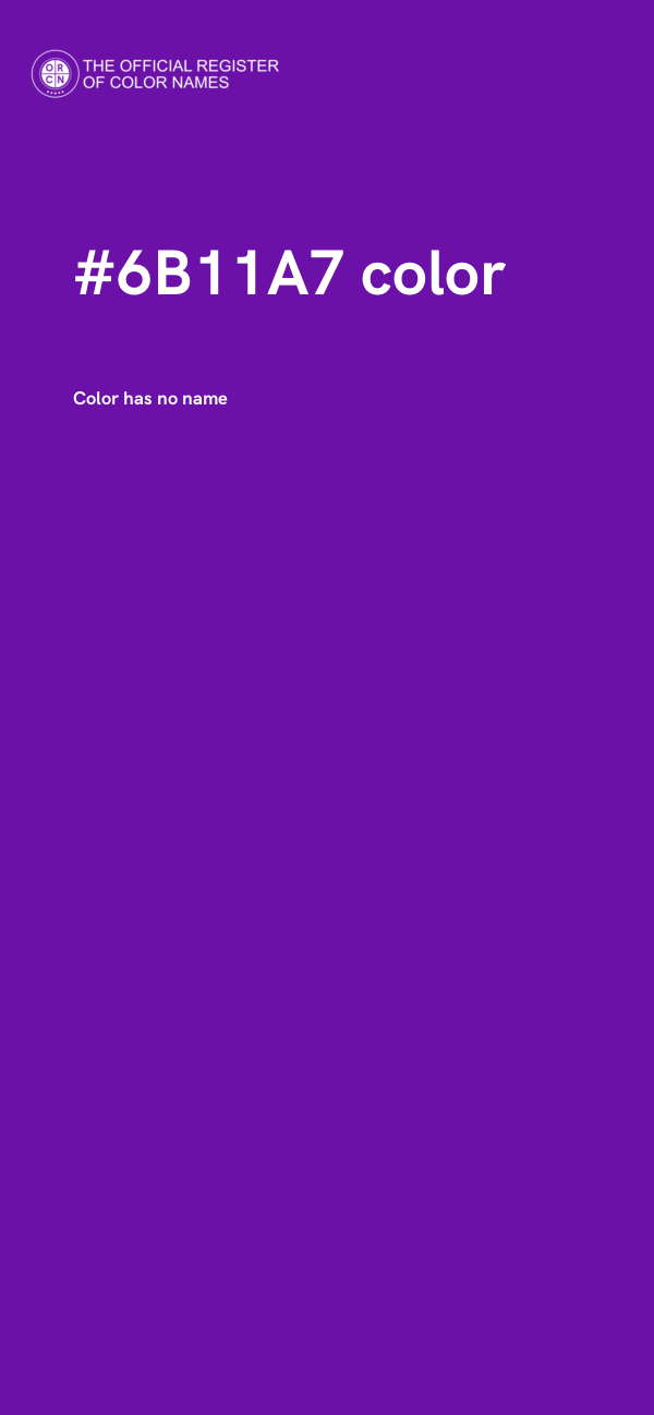 #6B11A7 color image