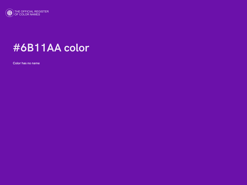 #6B11AA color image