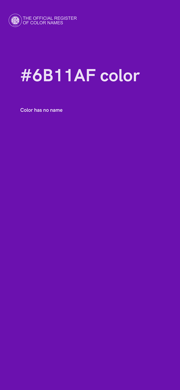#6B11AF color image