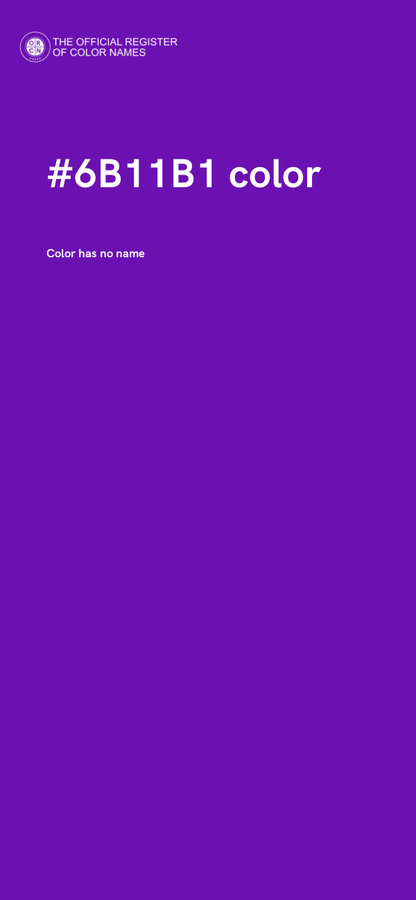 #6B11B1 color image