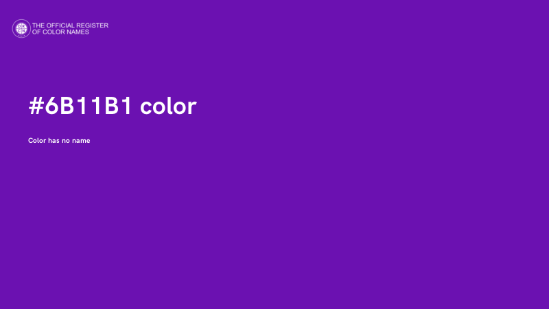 #6B11B1 color image