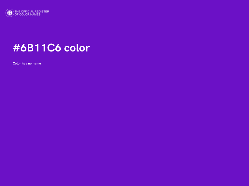 #6B11C6 color image