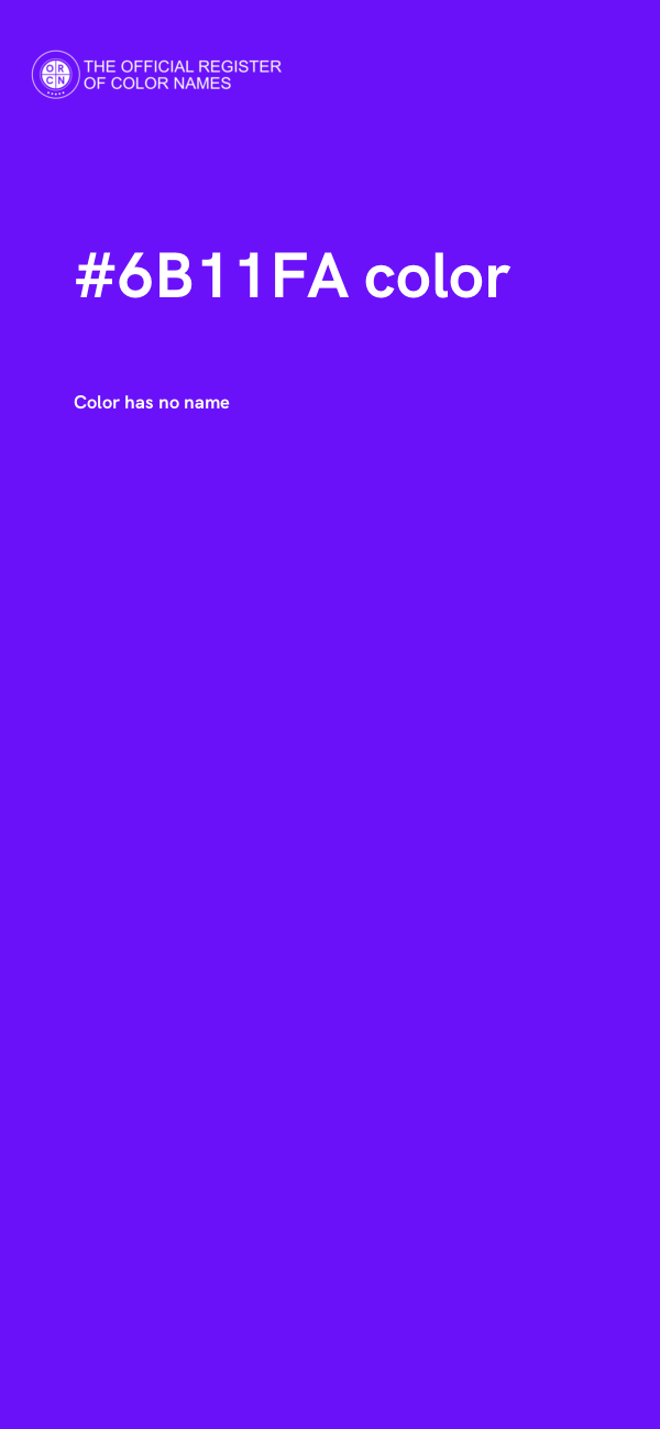 #6B11FA color image