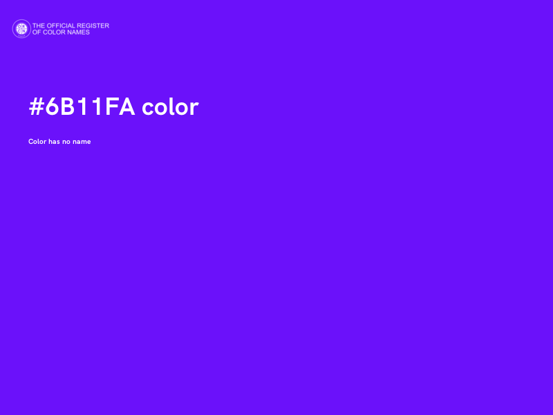 #6B11FA color image