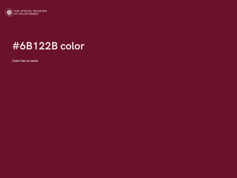 #6B122B color image