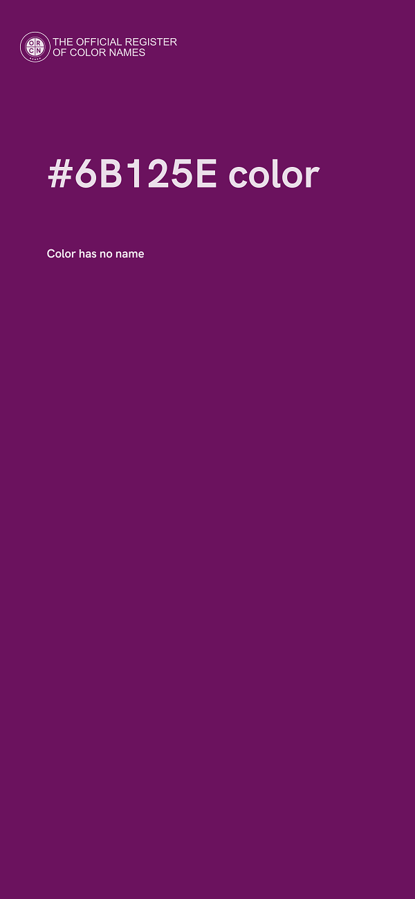 #6B125E color image